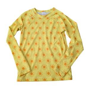 Hannah Anderson Sun Swim Top kids Girls‎ 10 Multicolor Long Sleeve Crew Neck